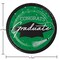Emerald Green Graduation Paper 6.75 Inch Dessert Plates (18/Pkg)
